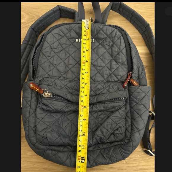 MZ Wallace Mini Backpack in Navy Blue - Picture 2 of 5